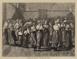 Shakers na spotkaniu, taniec religijny