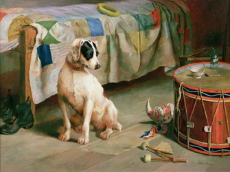 Zabawa w chowanego (olej)