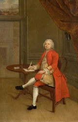 Portret mężczyzny w czerwieni, 1785.