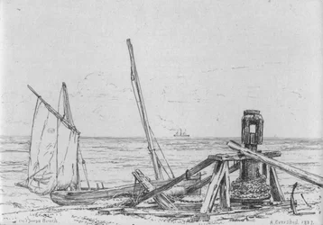 „Na plaży Thorpe”, 1887.