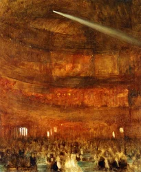 Wnętrze teatru Alhambra, Londyn, 1900, 1900