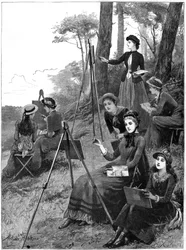 Klub szkicowania kobiet, 1885.