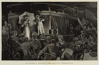 Na pokładzie statku szkoleniowego, prywatne teatry