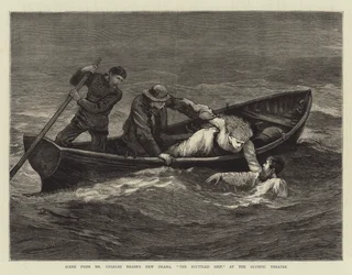 Scena z nowego dramatu Charlesa Reade