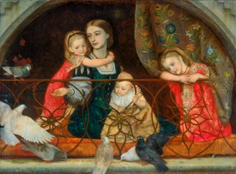 Pani Leathart i jej troje dzieci, ok. 1863-65
