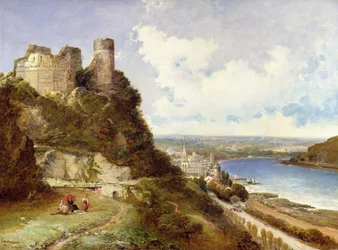 Zamek Oberwesel i Schonberg Rhine, Niemcy
