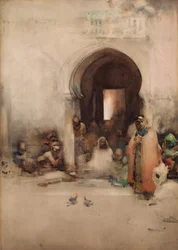 Walka kogutów, 1900.