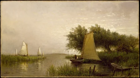 Nad zatoką Synepuxent, Maryland, 1876 r.