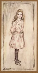 Alicja, frontyspis z Alicji w krainie czarów Lewisa Carrolla, wyd. 1907
