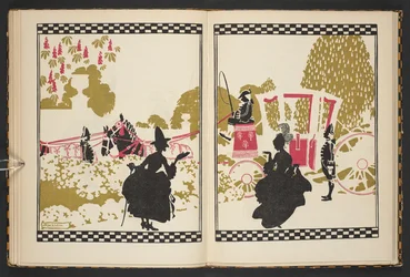 Kopciuszek idący na bal, ilustracja z Kopciuszka, powtórzona przez C.S. Evansa i zilustrowana przez Arthura Rackhama