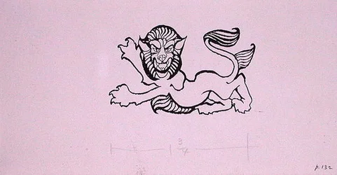 Heraldyczny Lew, ilustracja do 