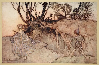 Jak teraz duch! wither wander you, ilustracja ze „Snu nocy letniej” Williama Szekspira, 1908