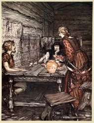 „Hunding odkrywa podobieństwo Siegmunda do Sieglunde”, 1910.