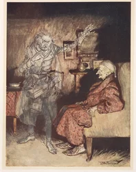 Ilustracja przedstawiająca Scrooge