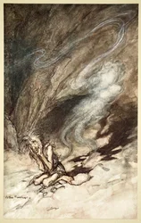 „Mim wije się pod rzęsami, które otrzymuje”, 1910.