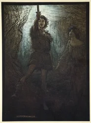 — Widzisz Siegmunda Walsunga! Jako prezent dla narzeczonej przynosi ci swój miecz”, 1910.