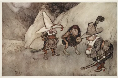 Ich twarze też były osobliwe... z Rip Van Winkle w pubie Washington Irving. 1910
