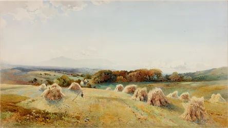 A Harvestfield, Windermere (farba do karoserii, ołówek i toaleta na papierze)