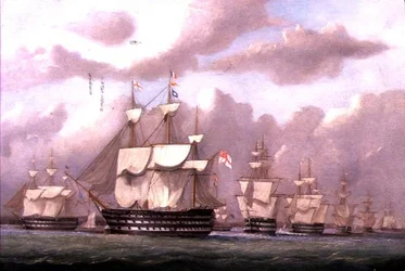Wiceadmirał Białych przybywający do Spithead