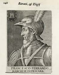 AVALOS, Fernando Francisco (1490-1546). Hiszpański generał. Ksylografia. HISZPANIA. MADRYT (WSPÓLNOTA AUTONOMICZNA). Madryt. Biblioteka Narodowa