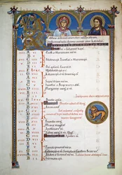 Antyfona św. Piotra, ok. 1160 r. (podświetlana strona)