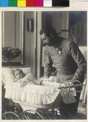 Arcyksiążę Franciszek Ferdynand z synem Maksymilianem