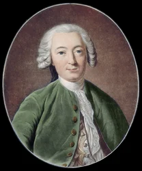 CLAUDE ADRIEN HELVETIUS. Angielski filozof (rycina)