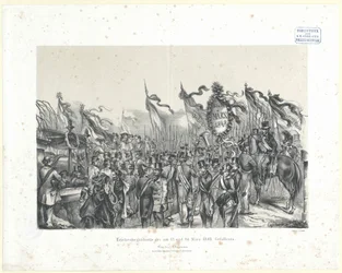 Pogrzeb osoby poległej w akcji w dniach 13 i 14 marca 1848 r.