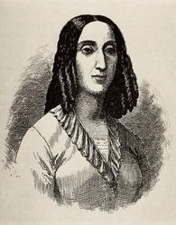 GORRITI, Juana Manuela (1818-1892), argentyńska pisarka. Rycina.
