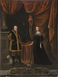 Jean Georges I z Saksonii i Madeleine Sibylle de Prussia (olej na płótnie)