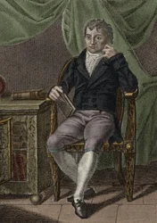 Johann Gottlieb Fichte. Filozof niemiecki - Portret Johanna Gottlieba Fichtego Filozof niemiecki