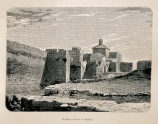 Palma de Majorka. Ściany (grawerunek)