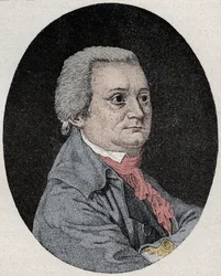 Portret Augusta Wilhelma Ifflanda, niemieckiego aktora i dramaturga.