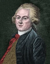 Portret Louisa-Sebastiena Merciera, francuskiego eseisty i dramaturga.