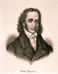 Portret Niccolo Paganiniego (akwaforta)