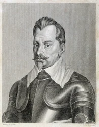 Portret Wallensteina, niemieckiego dowódcy wojskowego.