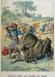 Pépin the Brief na Champ de Mars około 750.