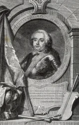 WILHELM IV (1711-1751). Pierwszy dziedziczny władca Niderlandów. Rycina.