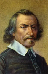 portret angielskiego lekarza Sir Williama Harveya.1578-1657