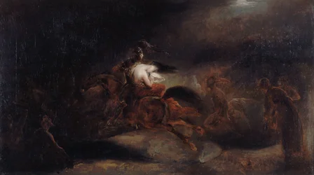 Lenore. Zmarli podróżują szybko, ok. 1830.