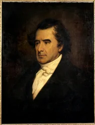 Portret fizyka Francois Arago (1786 - 1853) (astronom i polityk) Minister Marynarki i Wojny w 1848 r. (h s/t 0,84 X 0,65) obraz Ary Scheffera (1795-1858) z 1842 r.