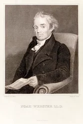 Noah Webster: amerykański leksykograf (grafika)