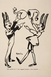 Pinokio i Candlewick, ilustracja z filmu "Pinokio"