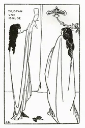 Powtórka Tristana i Izoldy, ilustracja z „Savoy”, 1896