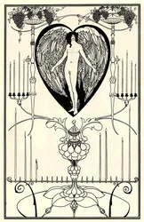 Ilustracja do Lustra miłości autorstwa Marc-André Raffalovich, 1895