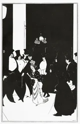 Escort Lady Gold, ilustracja z „Żółtej księgi”, 1894