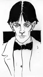 Autoportret – Aubrey Vincent Beardsley (1872-1898) angielski ilustrator i pisarz