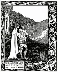 Sir Launcelot i czarownica Hellawes, 1870