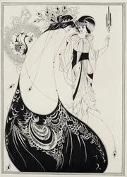 Pawia spódnica, ilustracja do angielskiego wydania Salome Oscara Wilde