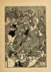 Gwałt na śluzie. Ilustracja do Jaskini Śledziony autorstwa Alexandra Pope
